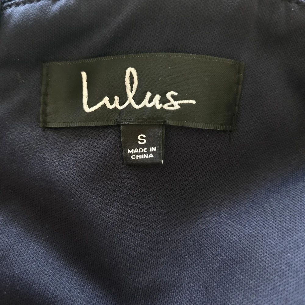 🔥Lulu's Leandra Navy Blue Lace Maxi Dress, Size S